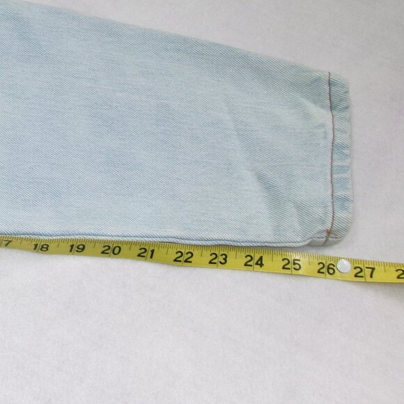 Vintage 80's bonjour Light Wash Denim Blue Jeans 7 / 8 Petite High Rise 5-Pocket - Picture 4 of 7